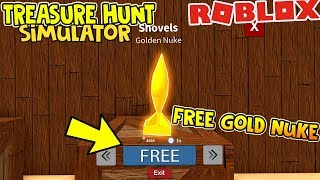 HOW TO GET THE GOLD NUKE FOR FREE IN TREASURE HUNT SIMULATOR (ROBLOX)