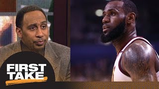 Stephen A. Smith goes off on LeBron James for his 'excuses' about struggles | First Take | ESPN