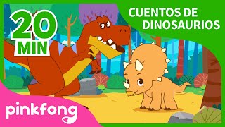 Los Super-Cuernos de Triceratops y muchos más cuentos de dinosaurios | +Recopilación | Pinkfong
