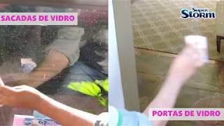 Como Limpar Vidros e Espelhos com Super Storm Esponja Mágica Vidros e Espelhos