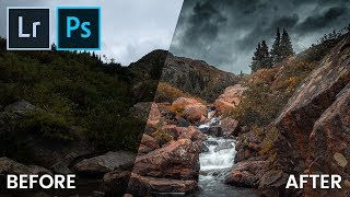Create a Dark & Moody landscape image in Lightroom & Photoshop | QE #72