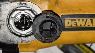 Как поставить переключатель режимов на перфоратор DeWalt D 25123
