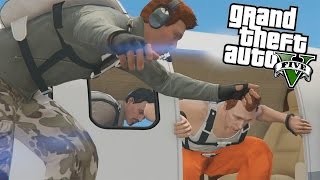 GTA V ONLINE | 4 HOMBRES Y 1 AVIÓN | NEXXUZ, CORVUS Y CHURCHES | ATRACO A BANCOS EP.2 PT. 1 | Josemi