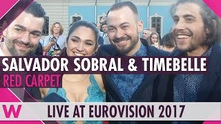 Salvador Sobral and Timebelle (Interview) @ Eurovision 2017 Opening Ceremony Red Carpet