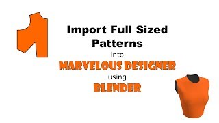 Import Patterns into Marvelous Designer