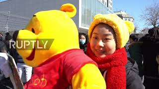 China: Fans of Japanese skater Yuzuru Hanyu pack Beijing street as Winter Games near end​