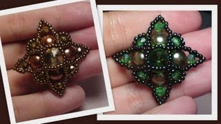 Startopia Pendant Beading Tutorial by HoneyBeads1 (Photo tutorial)