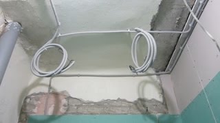 Монтаж электропроводки в ванной комнате (подробный отчет)