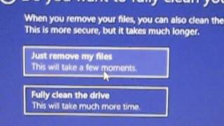 How to Factory Reset your Hewlett Packard HP 2000 Laptop, Windows 8