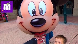 Париж День 1 Диснейленд гуляем катаемся на поезде и лодке купим шарик Disneyland Park Paris