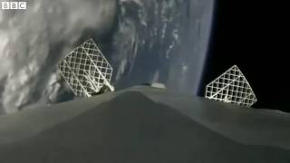 Onboard camera captures SpaceX rocket landing   BBC News