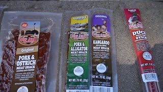 STRANGE Jerky! Kangaroo,Alligator,Ostrich, and Duck!