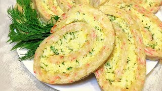 Крабовый рулет шикарный рецепт
