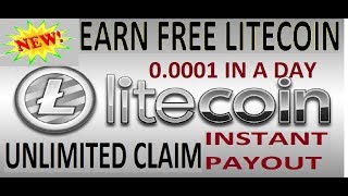 High Paying Litecoin Faucet 2018 | Instant Payout | Earn 0.0001 LTC In a Day.