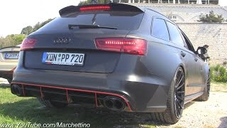 750hp Audi RS6 Akrapovic LOUD Revs and Launch Control!