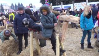 Масленица  и огромная "куча" блинов ВДНХ 2017  влог от  Маша и Братаны