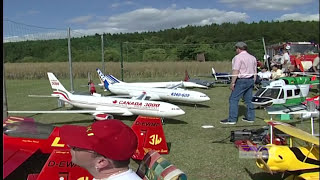 Airliner Huge RC Models A 300 A330 A 340 and DC9 flying