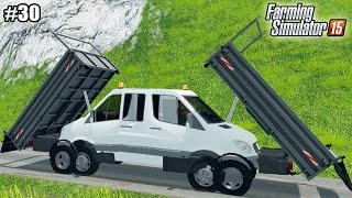 Farming Simulator 15 моды: Mercedes-Benz Sprinter и Комбайн CLAAS JAGUAR 980  (30 серия) (1080р)