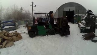 16К20 выгрузка токарного станка погрузчиком