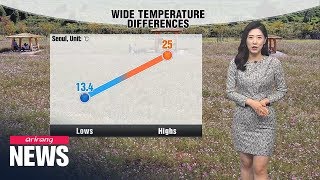 Big temperature gaps under sunny skies
