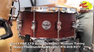 PDP LTD Bubinga Snare Drum 6.5x14 - The Drum Shop North Shore