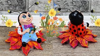Поделки.?Божья коровка своими руками.Как сделать божью коровку. Мастер-класс.DIY.
