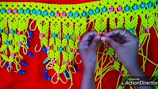 Macrame New Design Toran Tutorial In Hindi || Macrame Door Hanging Toran