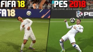 FIFA 18 vs PES 2018 | Skill Moves Comparison