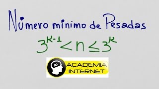 Problemas sobre mínimo número de pesadas