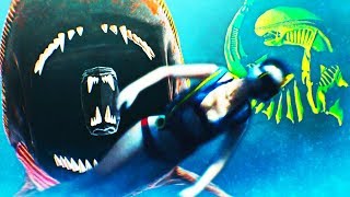 I Became The XENOMORPH SHARK And Killed Everyone! - Depth Gameplay