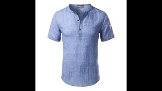 ОДЕЖДА с AliExpress – СТИЛЬНАЯ ЛЕТНЯЯ ЛЬНЯНАЯ РУБАШКА ДЛЯ МУЖЧИН