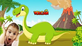 SUR LA TERRE DES DINOSAURES : On fabrique un volcan préhistorique ! Aluminium ! LAVE DIY !
