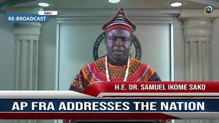 H.E Dr Samuel  Ikome  Sako