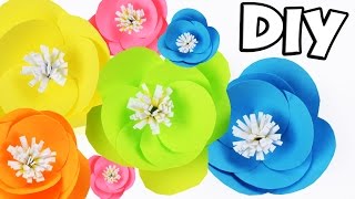 DIY Простые ЦВЕТЫ из бумаги / Весенние ИДЕИ