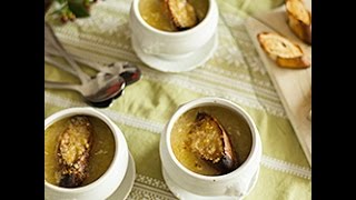 Soup à l'oignon (zuppa di cipolle francese) - Videoricetta - cucina francese
