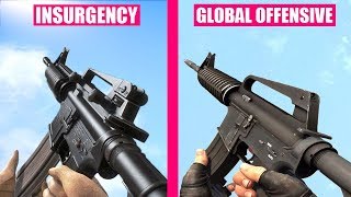 Counter-Strike Global Offensive Gun Sounds vs Insurgency