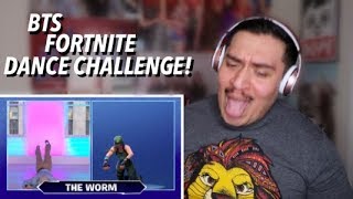 BTS Fortnite Dance Challenge REACTION | Jimmy Fallon