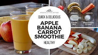 APPLE BANANA CARROT SMOOTHIE | 1-Minute Video!