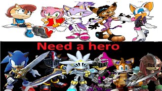 Sonic Girls I Need A Hero