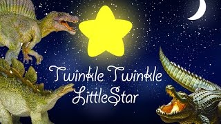 Twinkle Twinkle Little Star and Dinosaurs, Dragon, Spinosaurus, Crocodile | Nursery Rhymes