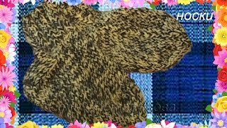 Как связать носки для ребенка 1,5 -  2 года, на двух спицах