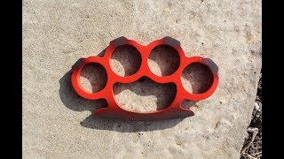 Как сделать кастет! brass knuckles! кастет своими руками