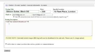 How to Add a Link to Craigslist