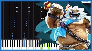 Daruk's Theme - The Legend of Zelda: Breath of the Wild [Piano Tutorial] (Synthesia) // DS Music