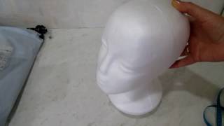 Обзор посылки из Китая (манекен головы ). Overview parcels from China (mannequin head)