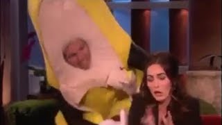 Megan Fox Gets Scared By a Giant Banana! on Ellen Show