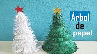 Como hacer un árbol de navidad de papel. Muy fácil