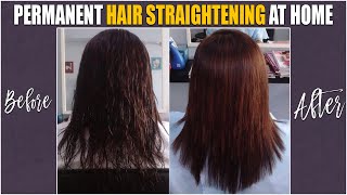 Permanent Hair Straightening At Home In Telugu / Telugu Beauty Tips / Telugirlchannel Sruthi