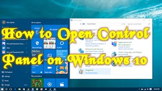 How to Open Control Panel in Windows 10