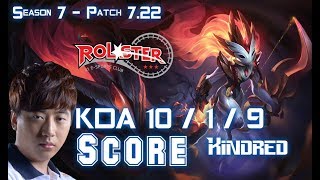 KT Score KINDRED vs RENGAR Jungle - Patch 7.22 KR Ranked